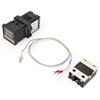 Kit de controlador de temperatura 110V-240V AC- 0-1300 ℃ Termostato PID digital LED con termopar K